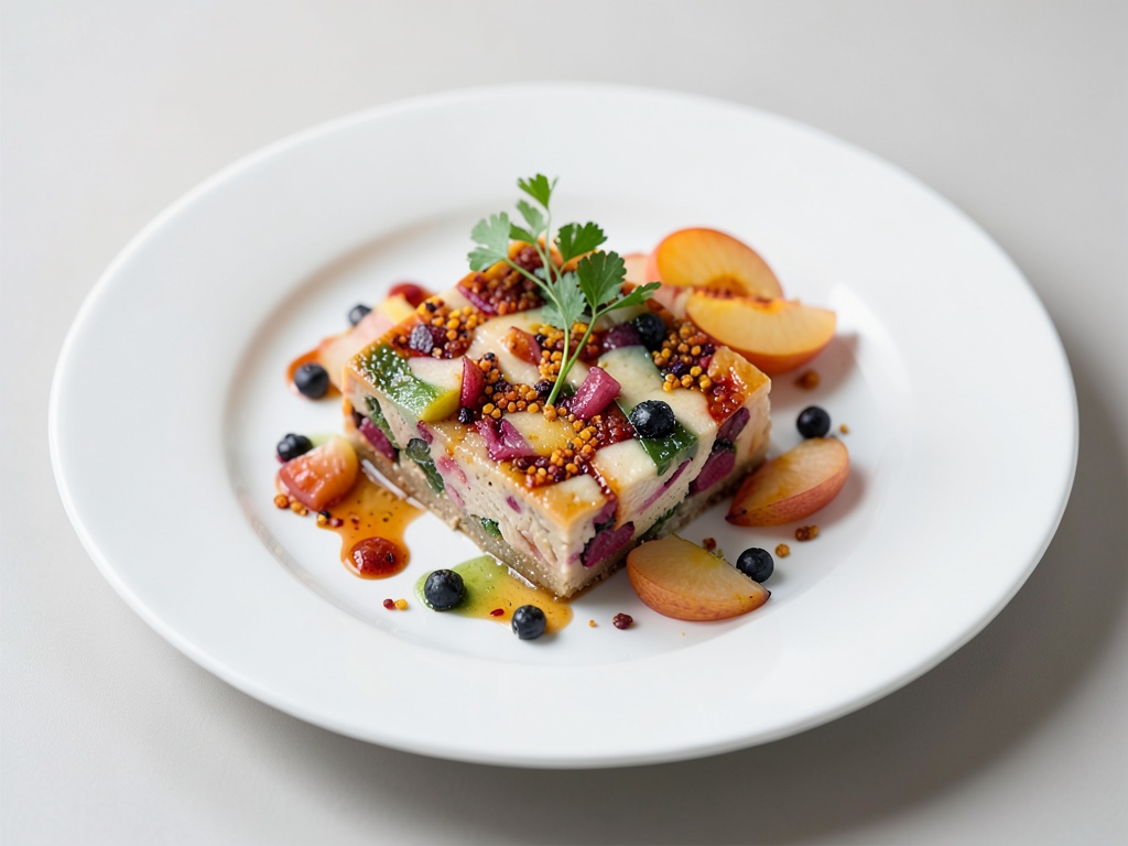 Terrine de poulet fruitée et épicée à la pêche