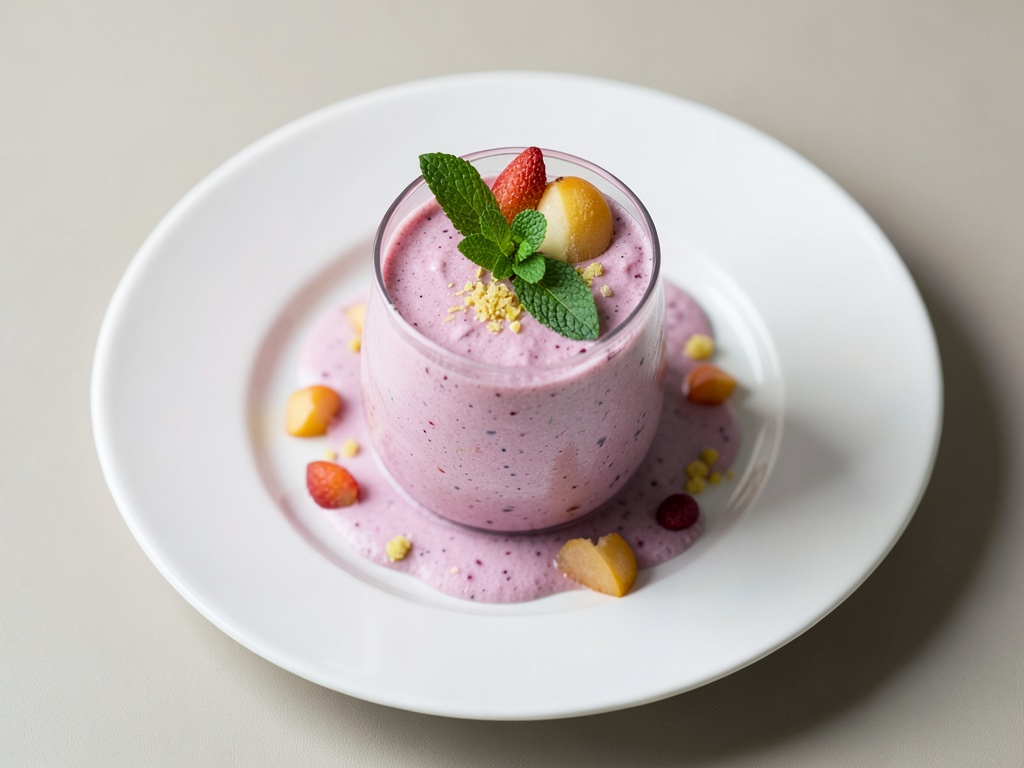 Fruchtiger Pfirsich-Joghurt-Smoothie