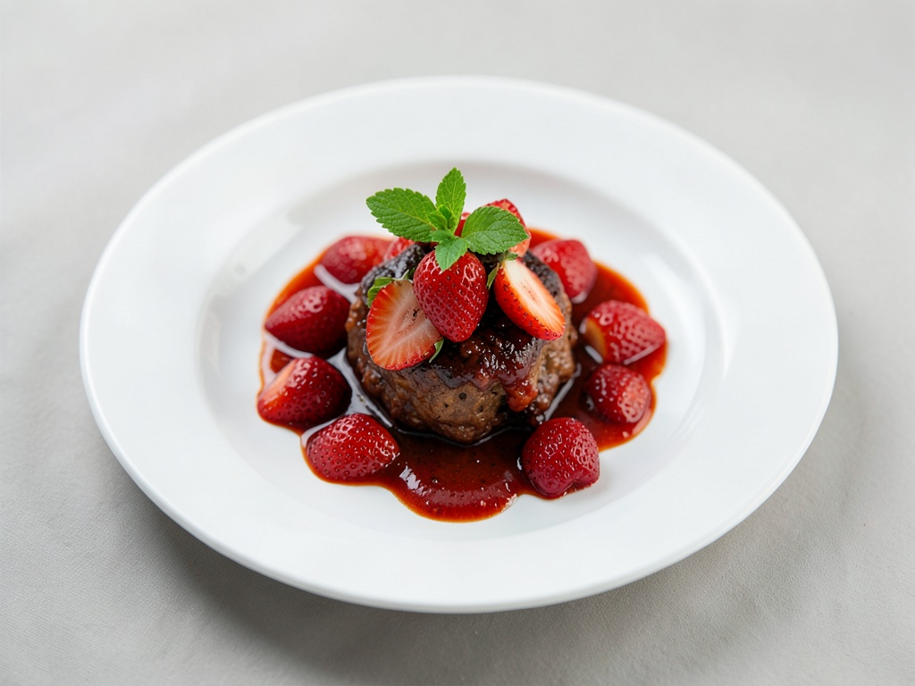 Piatto freddo di fragole e balsamico