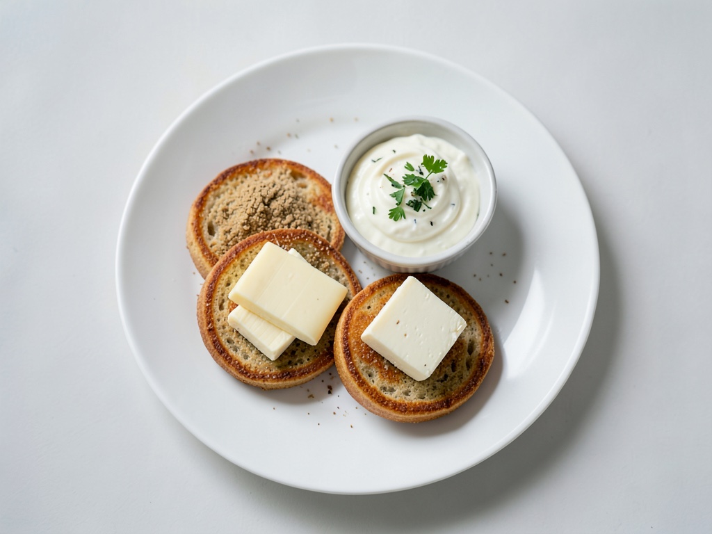Waffle salate con yogurt dip