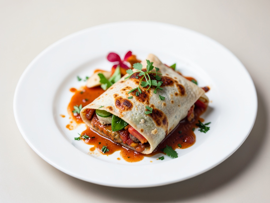 Wrap desayunero picante