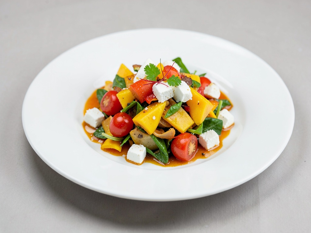 Insalata di Mango Piccante con Feta