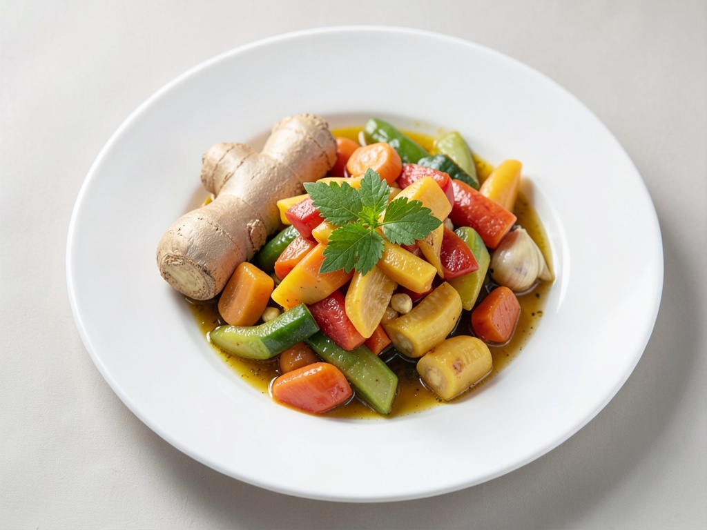 Marinata piccante alla curcuma con verdure miste