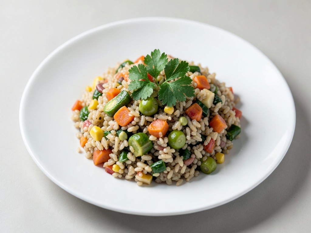Pilaf di verdure con prezzemolo