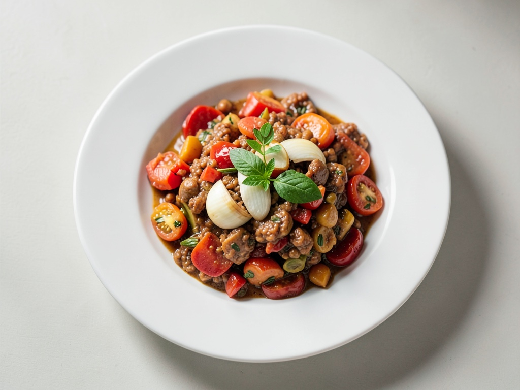 Stufato di funghi e pomodori