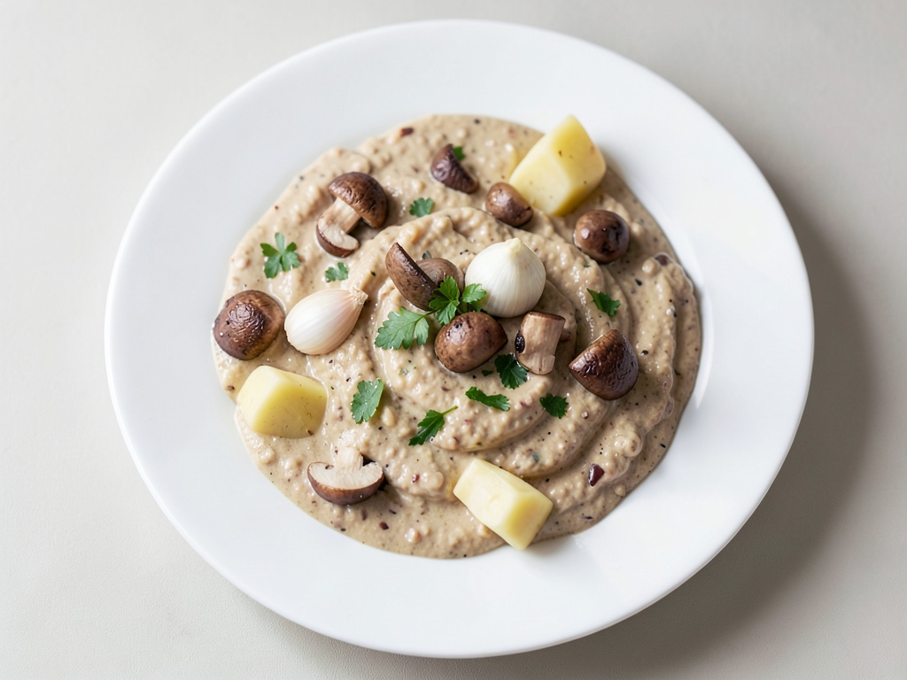 Zuppa cremosa di funghi