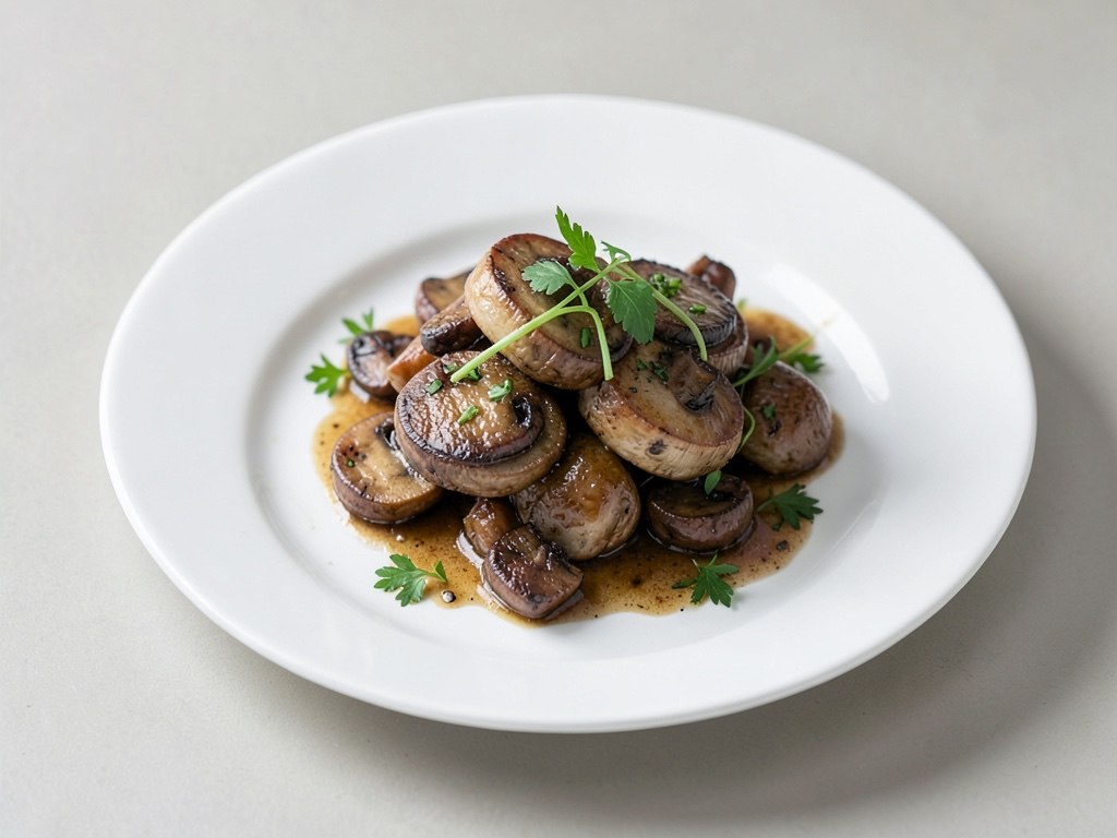 Sartén rápida de champiñones con ajo