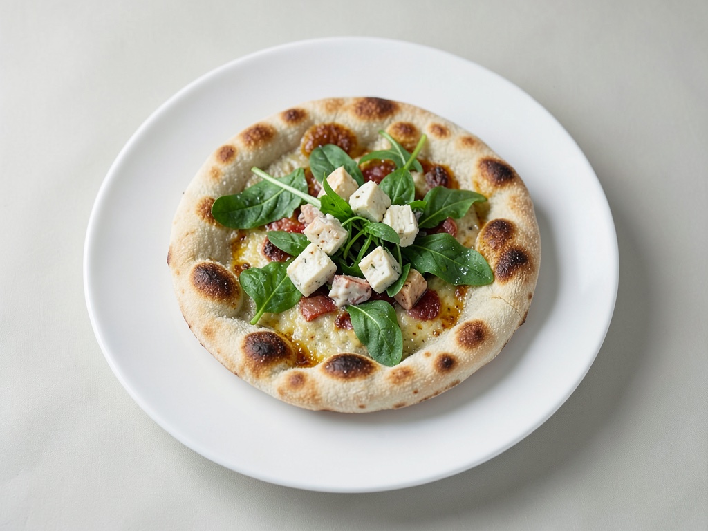 Rotoli di pasta lievitata con ripieno di spinaci e glassa di formaggio di pecora