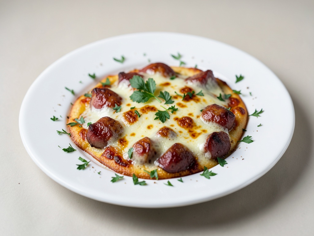 Pizza con Salsiccia e Formaggio