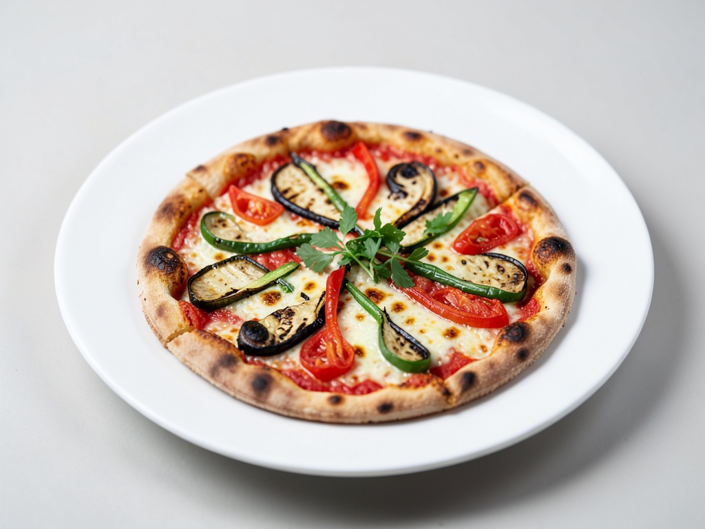 Pizza con verdure alla griglia