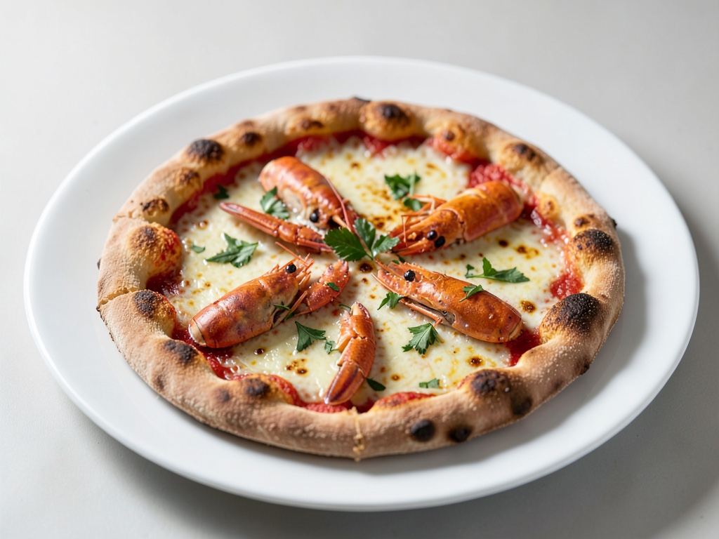 Pizza con granchio