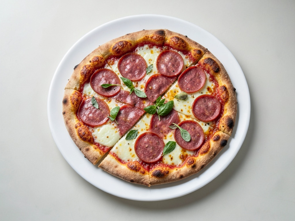 Pizza con salame
