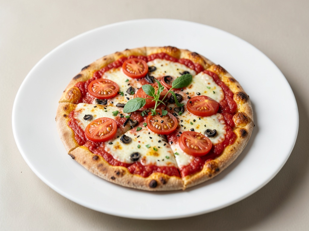 Pizza veloce alle acciughe con salsa di pomodoro fresca