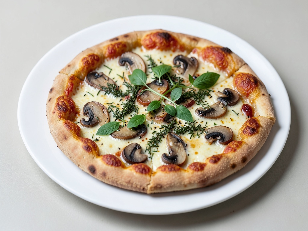 Pizza al Rosmarino e Funghi