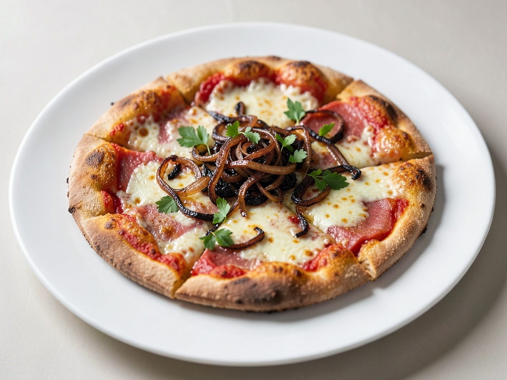 Pizza al tonno con cipolle caramellate