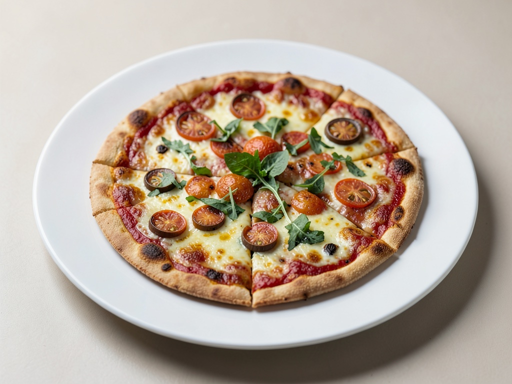 Pizzas de pan plano crujientes