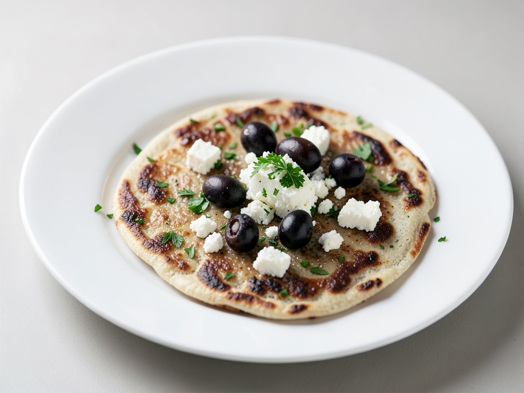 Torta fiamma con Feta e Olive
