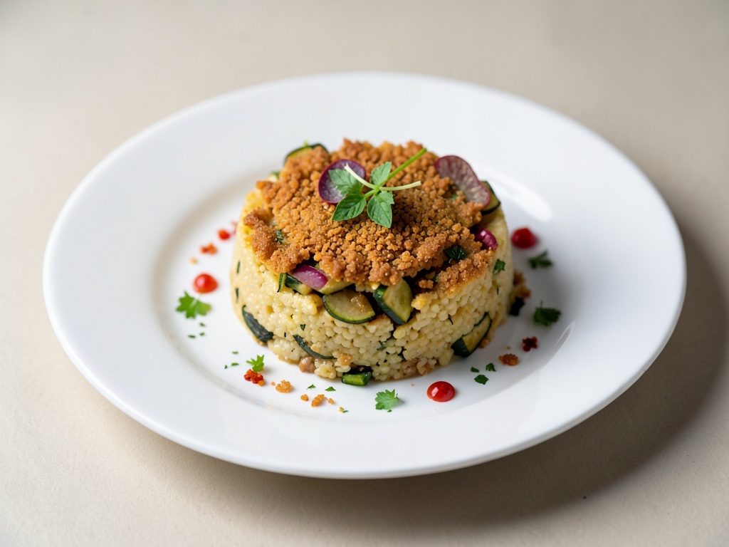 Knuspriger Polenta-Zucchini-Auflauf