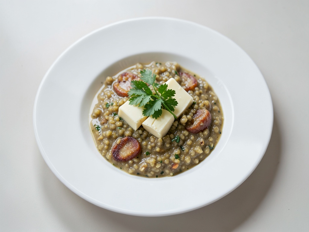 Rombo de polenta crujiente