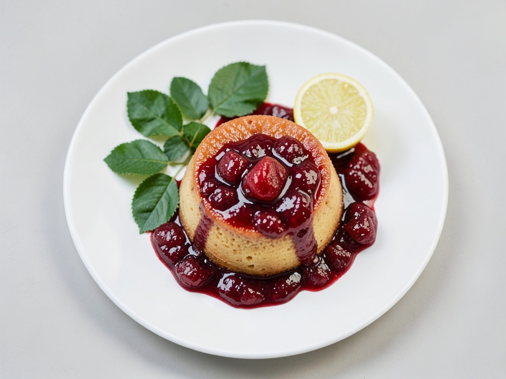 Melonen-Rosen-Marmelade mit Vanille-Pudding
