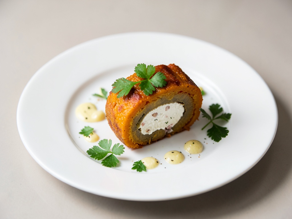 Rotoli di zucca Hokkaido con ripieno di formaggio fresco
