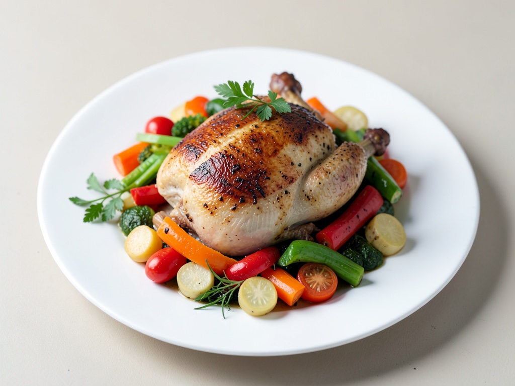 Tacchino al forno con verdure miste