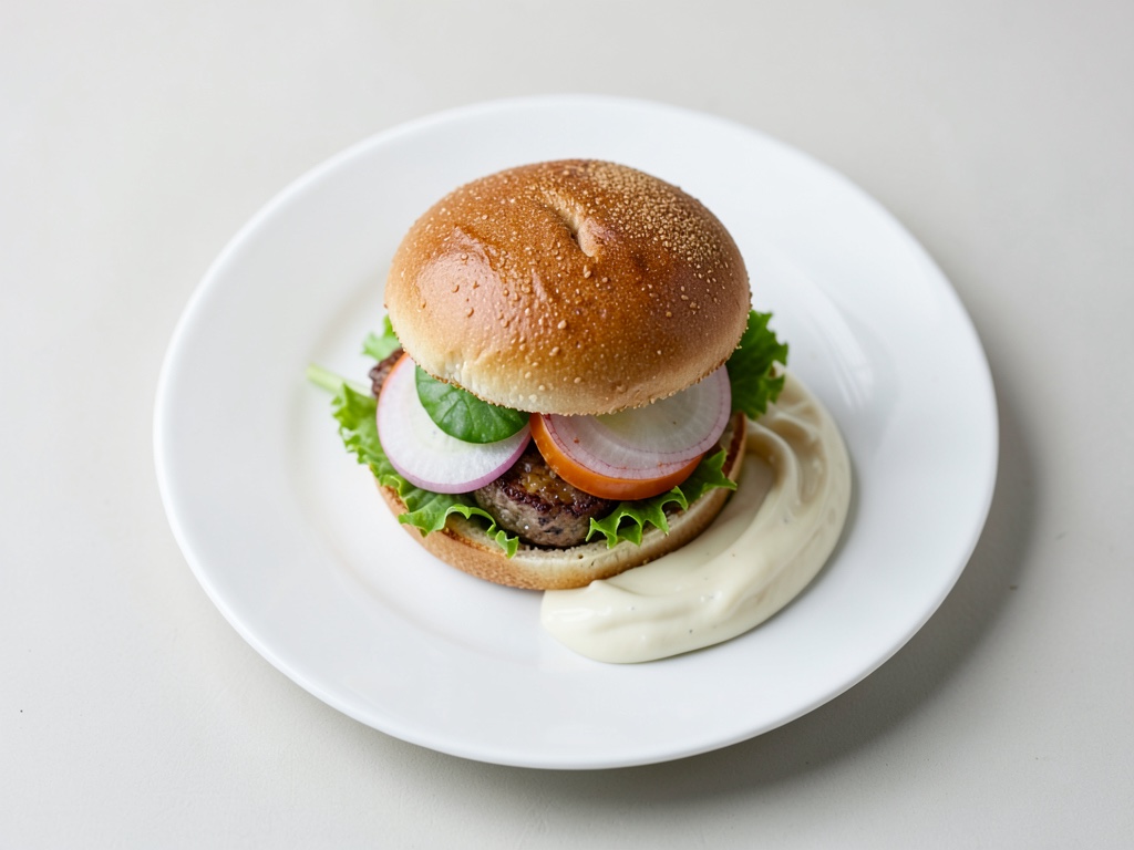 Hamburger di tacchino croccanti con insalata di cavolo croccante