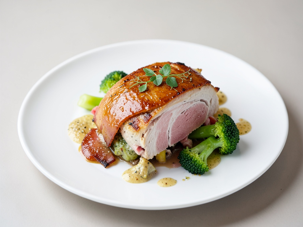 Petto di tacchino ripieno con prosciutto e broccoli