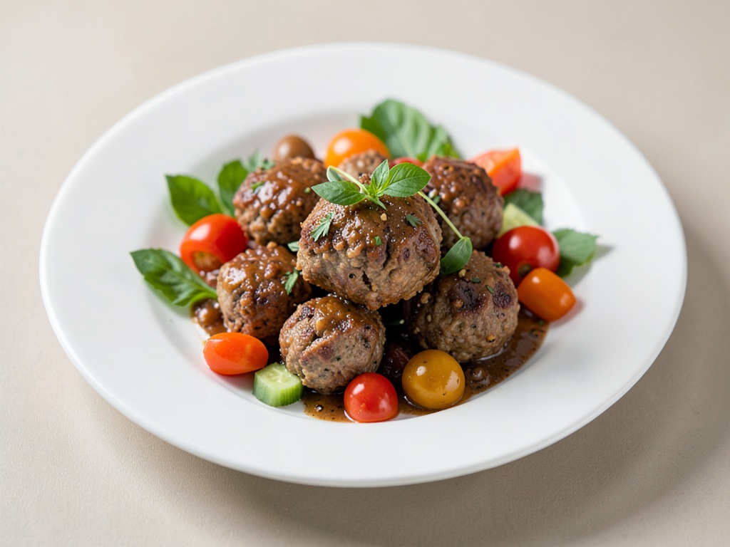 Polpette di tacchino croccanti con verdure colorate