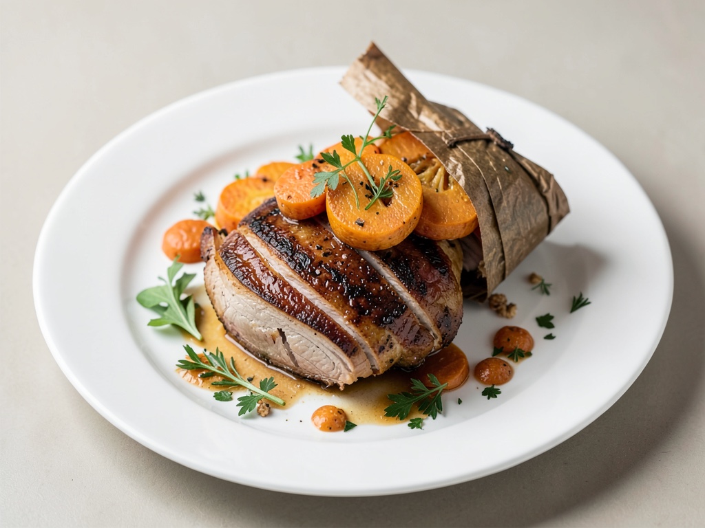 Saftiges Putenfilet mit Kürbis im Bratschlauch