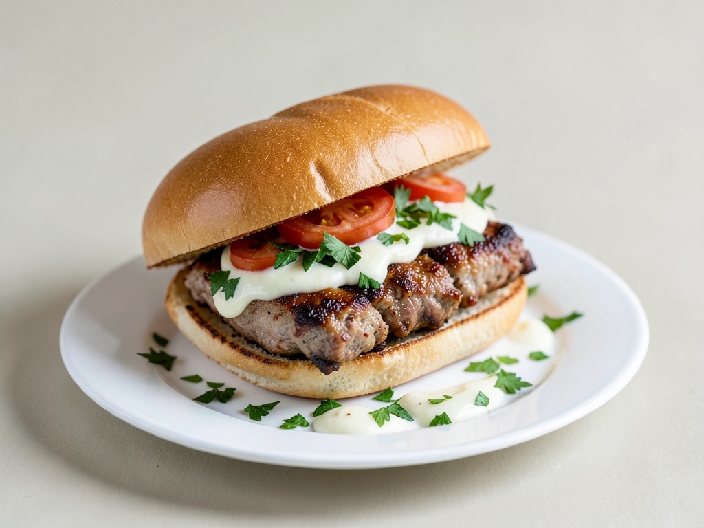 Gyros de dinde dans un pain