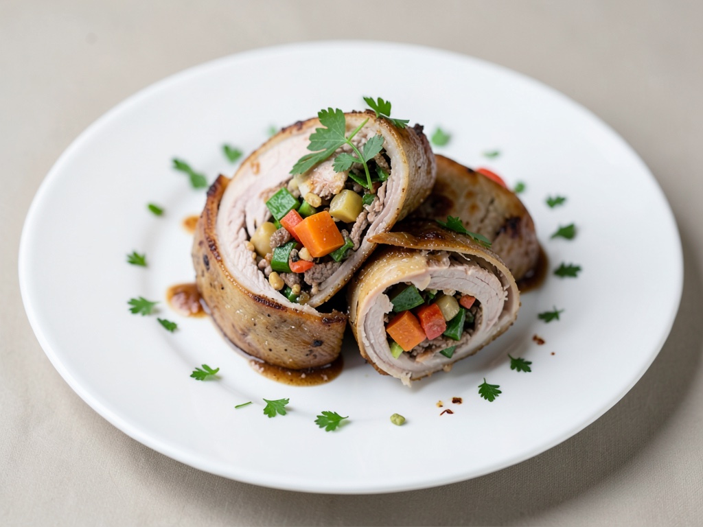 Involtini di verdure con tacchino