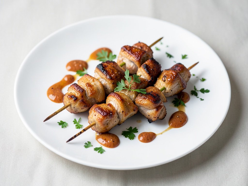 Spiedini croccanti di polpette di tacchino