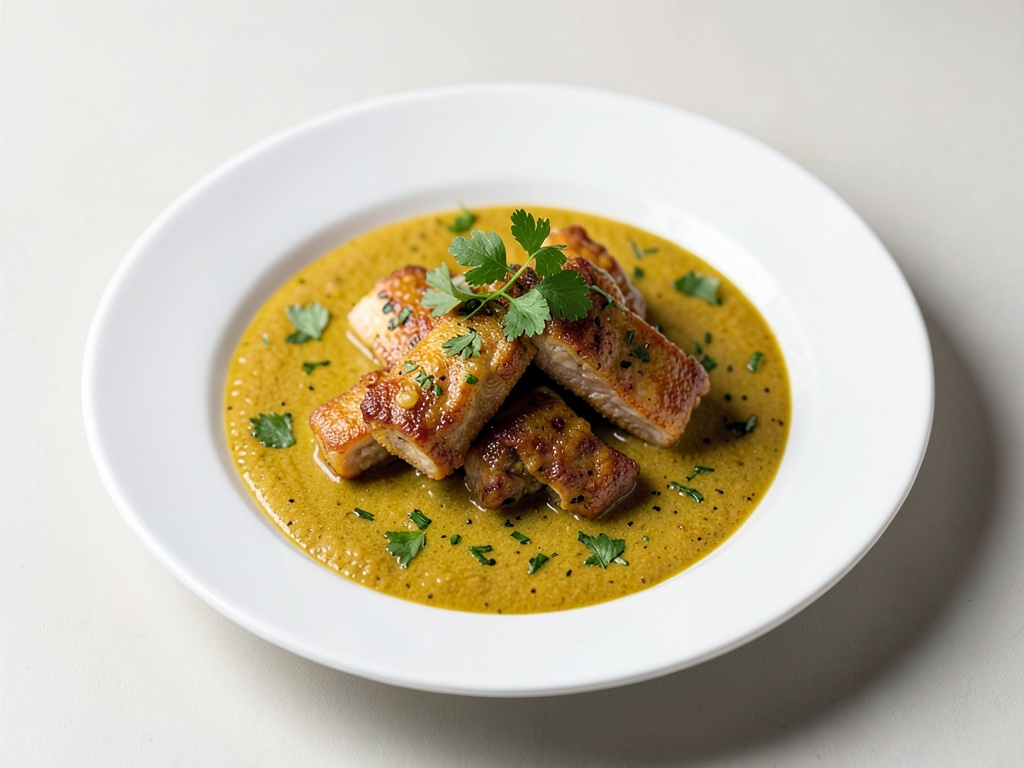 Striscioline di tacchino in salsa al curry di cocco