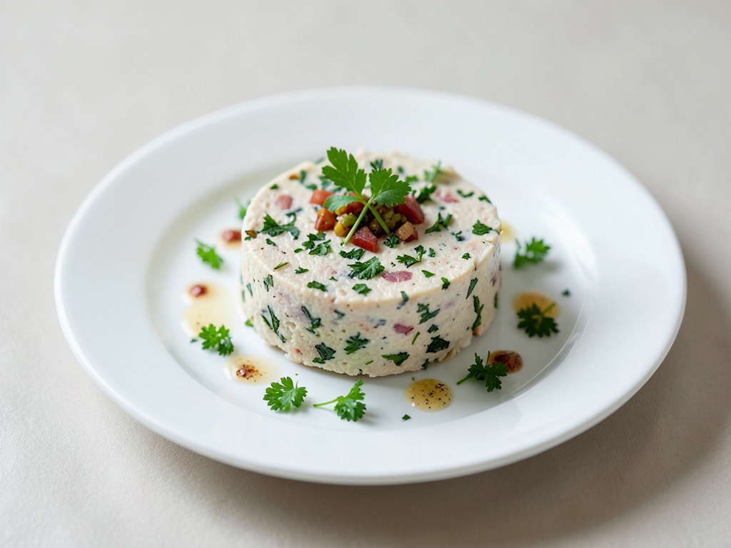 Terrina fresca de requesón con hierbas