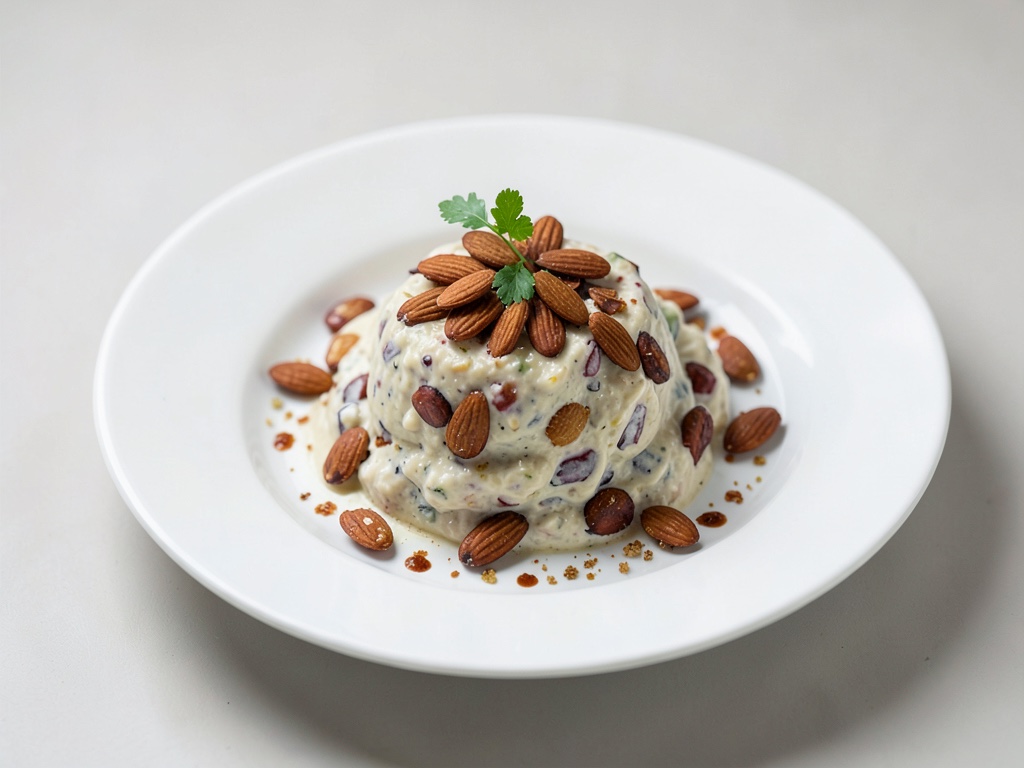 Quark fruttato con mandele tostate