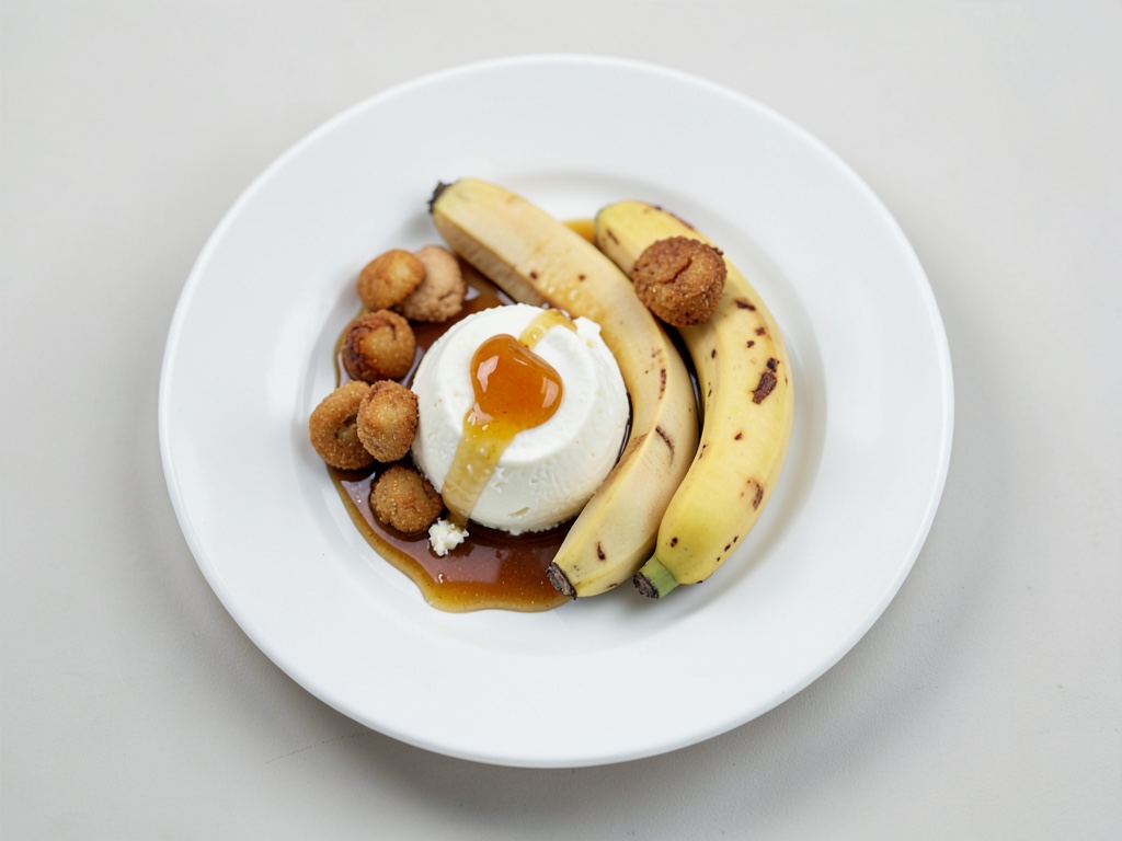 Strato cremoso di ricotta e banana