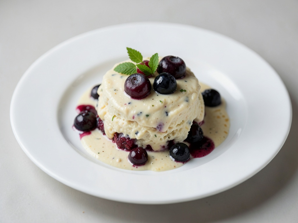 Dessert cremoso al quark e frutti di bosco