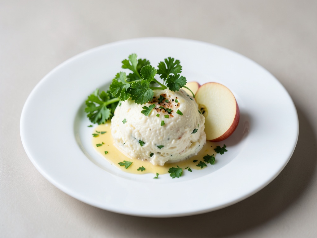 Crema di quark con sedano e mela