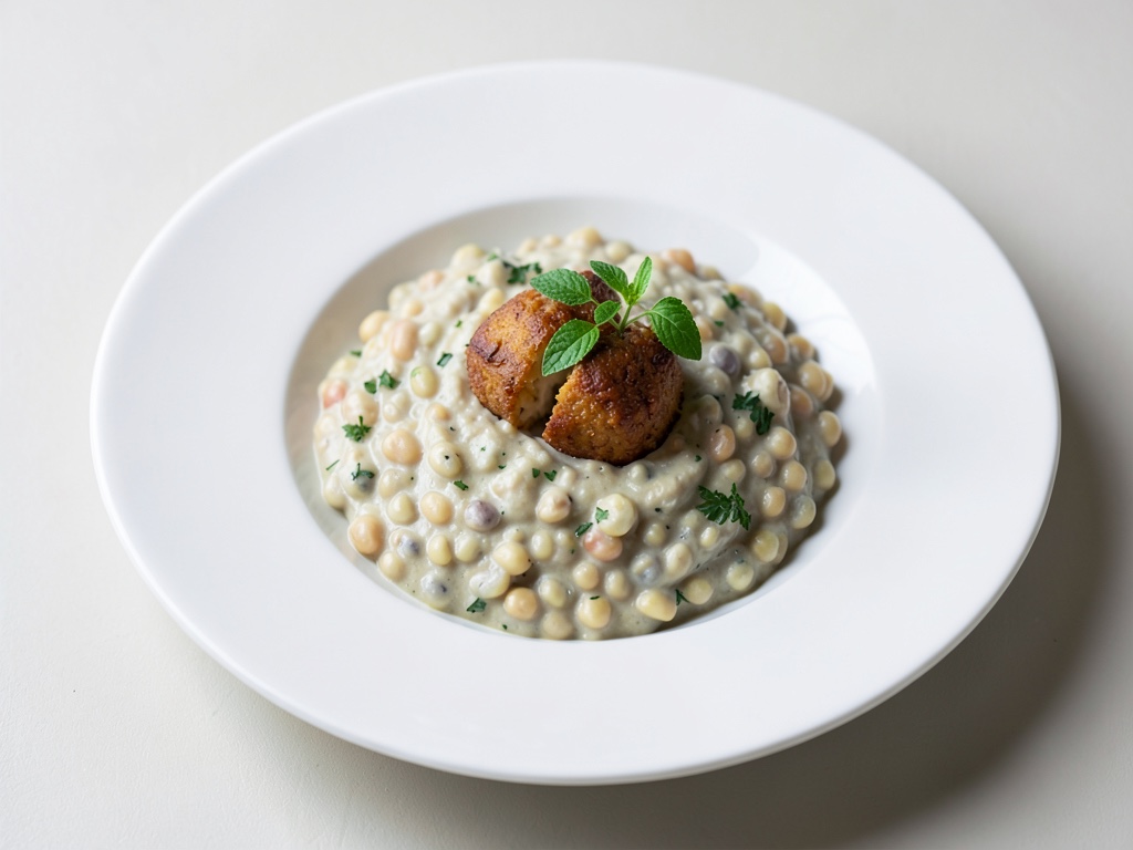 Lentilles crémeuses avec spätzles au quark