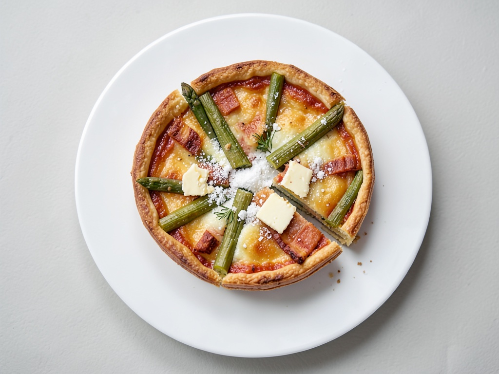 Torta con fagiolini e formaggio
