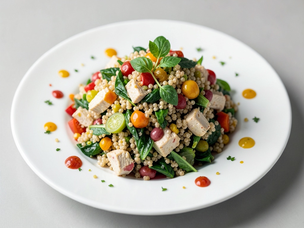 Insalata di Quinoa e Pollo Colorata