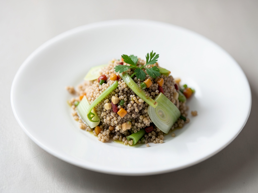 Quinoa con porri