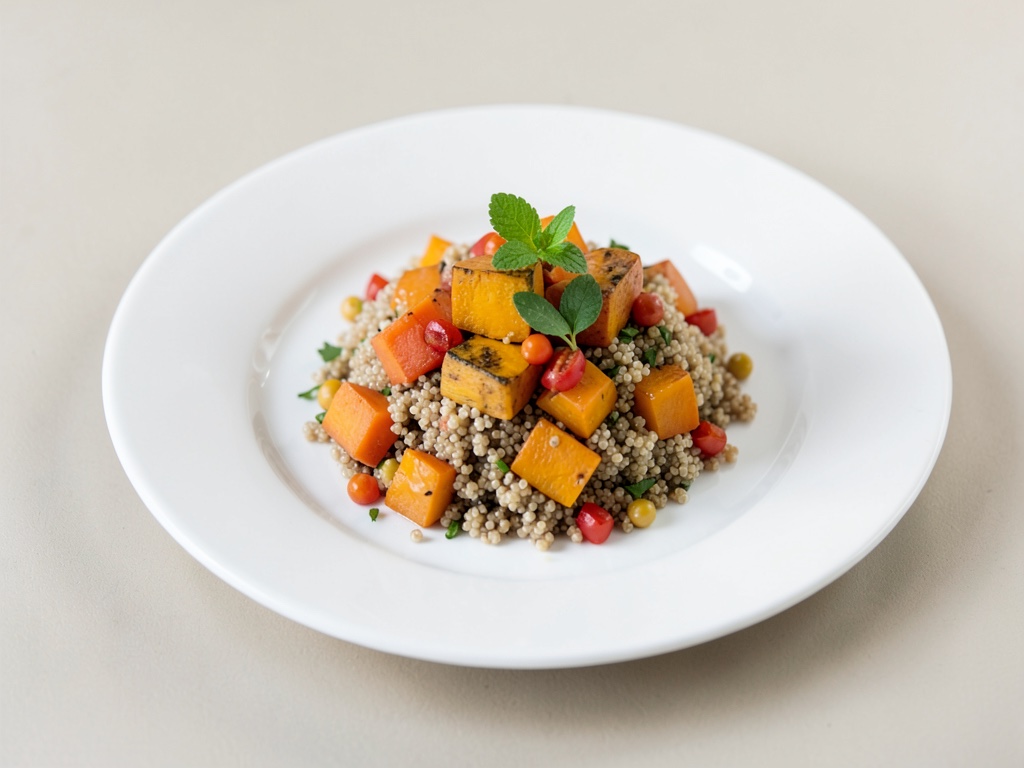 Quinoa con zucca butternut