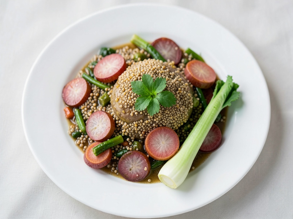 Sartén de quinoa y verduras coloridas