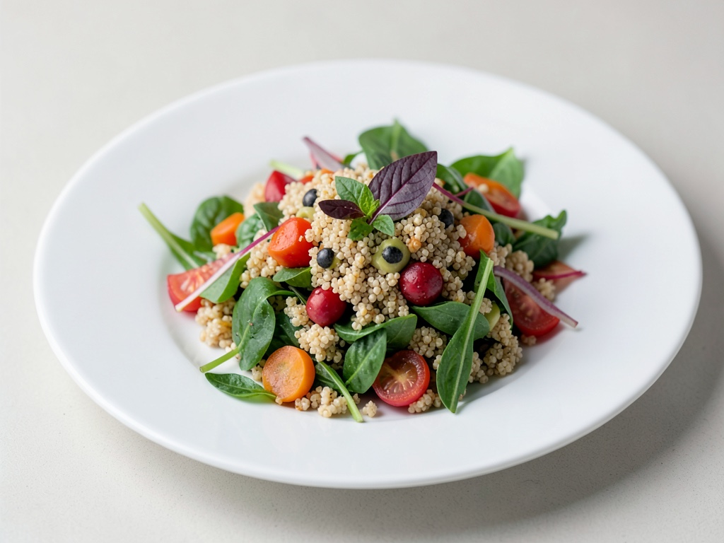 Insalata di quinoa e verdure vegana