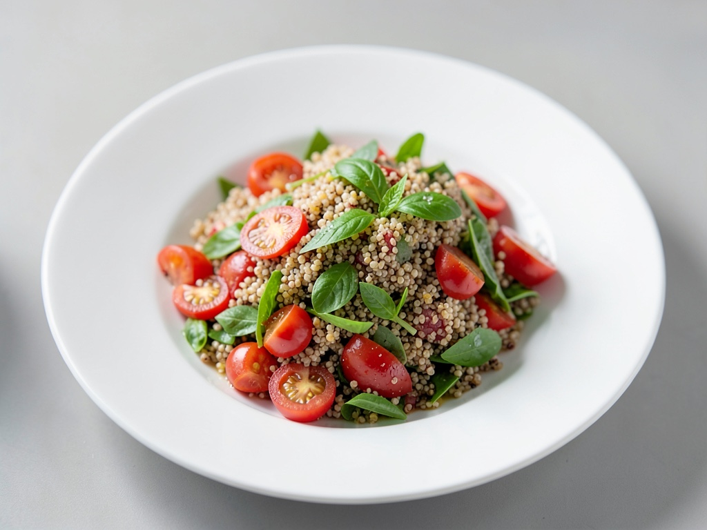 Salade fraîche de quinoa aux tomates