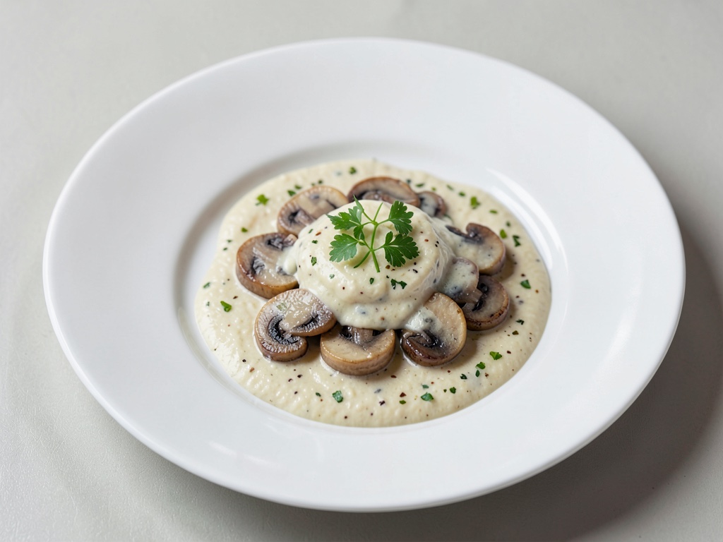 Quinotto cremoso con champiñones