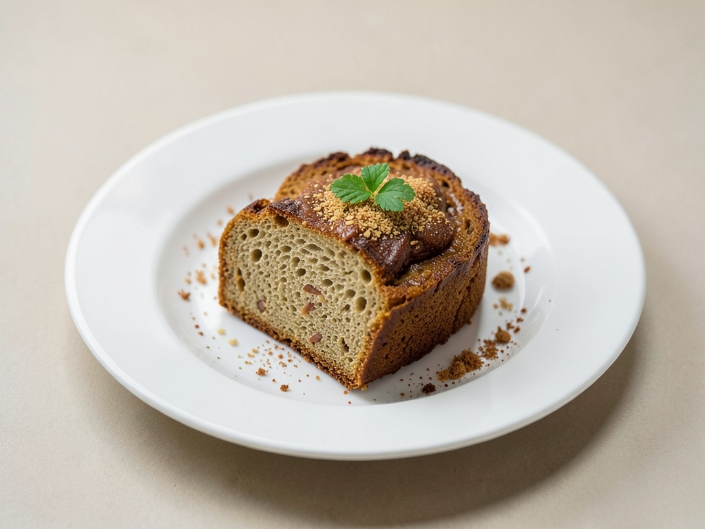Selbstgemachtes Quittenbrot mit braunem Zucker