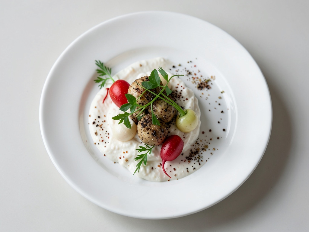 Quark-Aufstrich mit Radieschen und Kresse